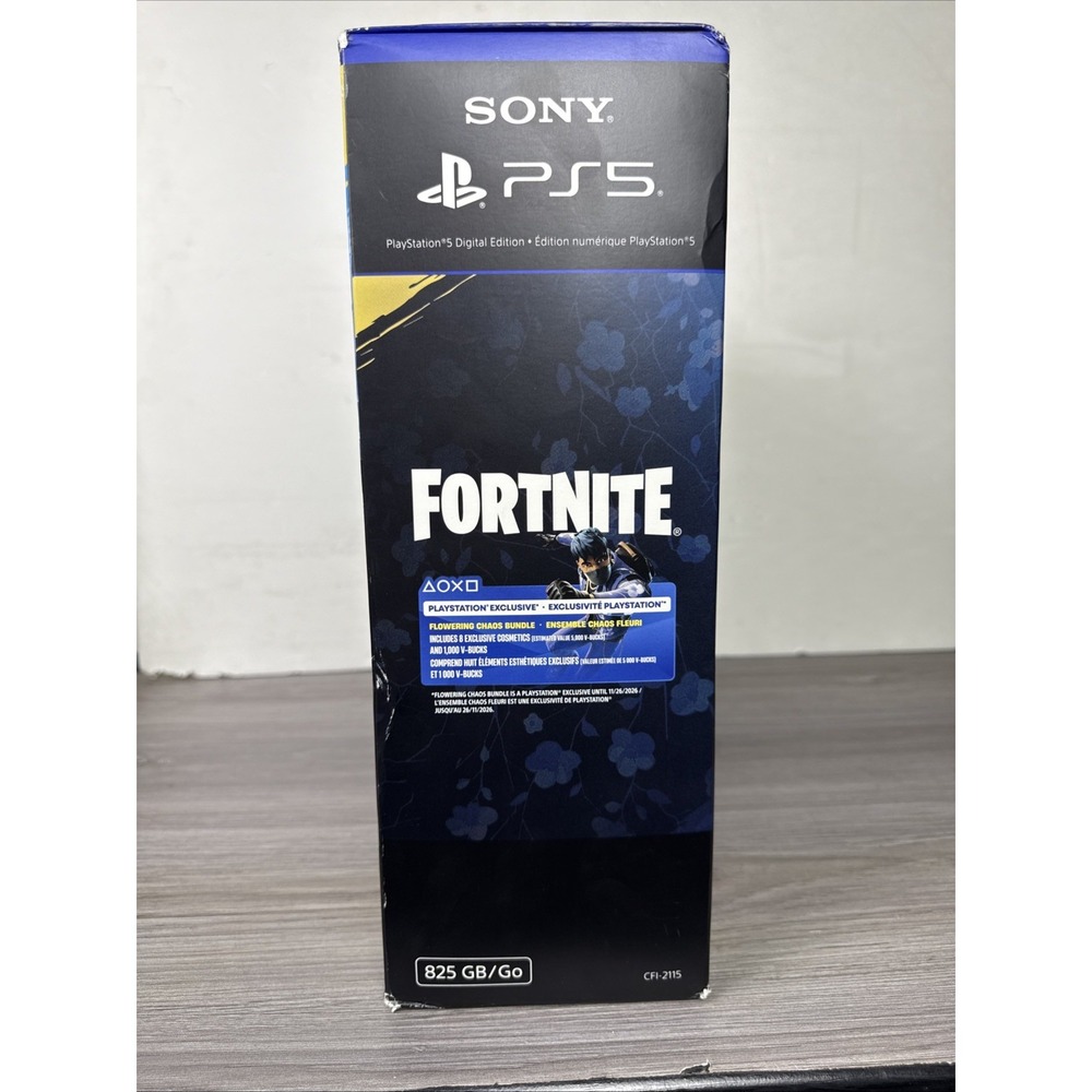 Sony PlayStation 5 Slim Digital Edition Fortnite Flowering Chaos Bundle 1TB SSD - Picture 5 of 6